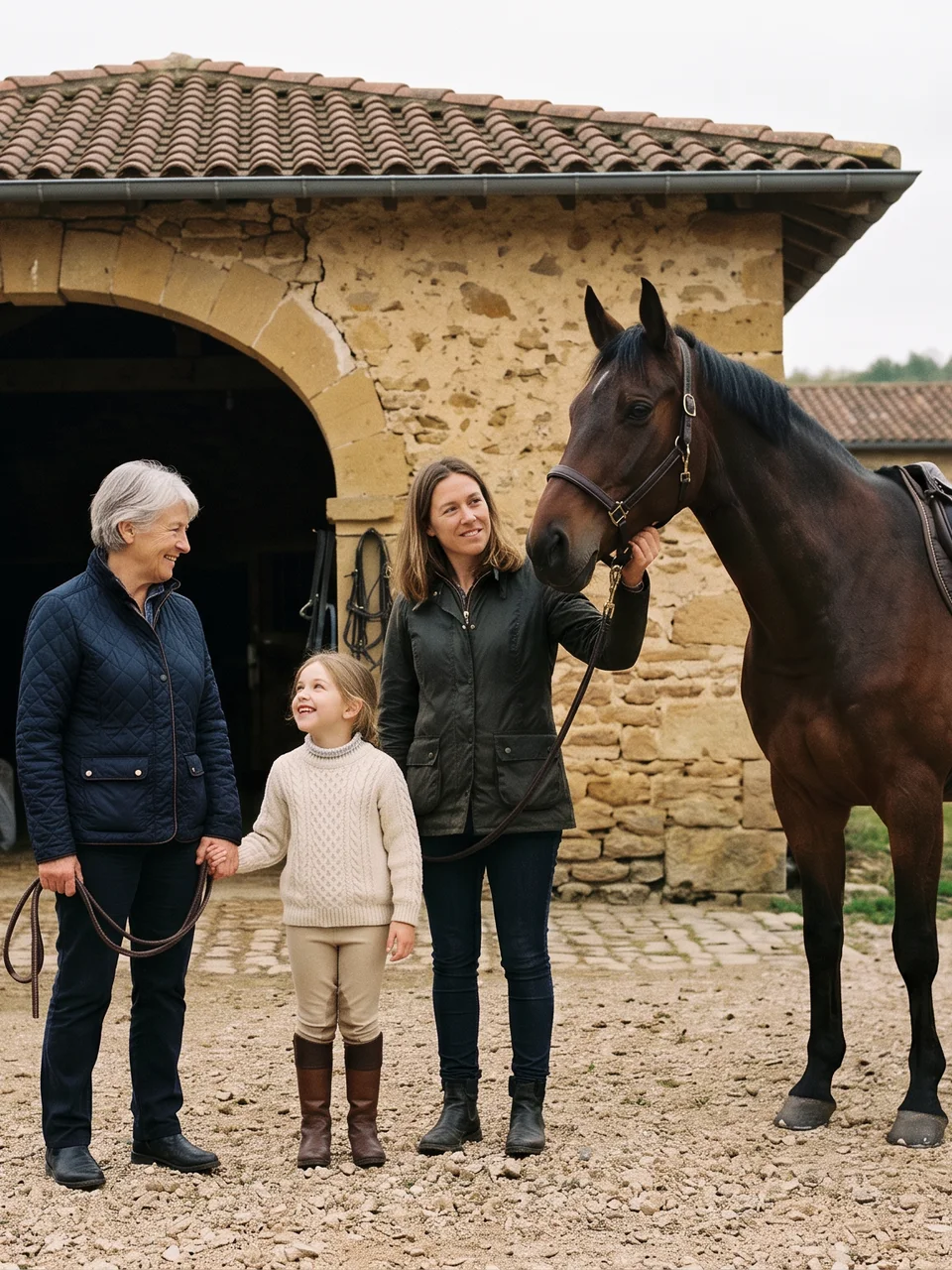 L'équipe, Pony Gônes, centre équestre à Orliénas