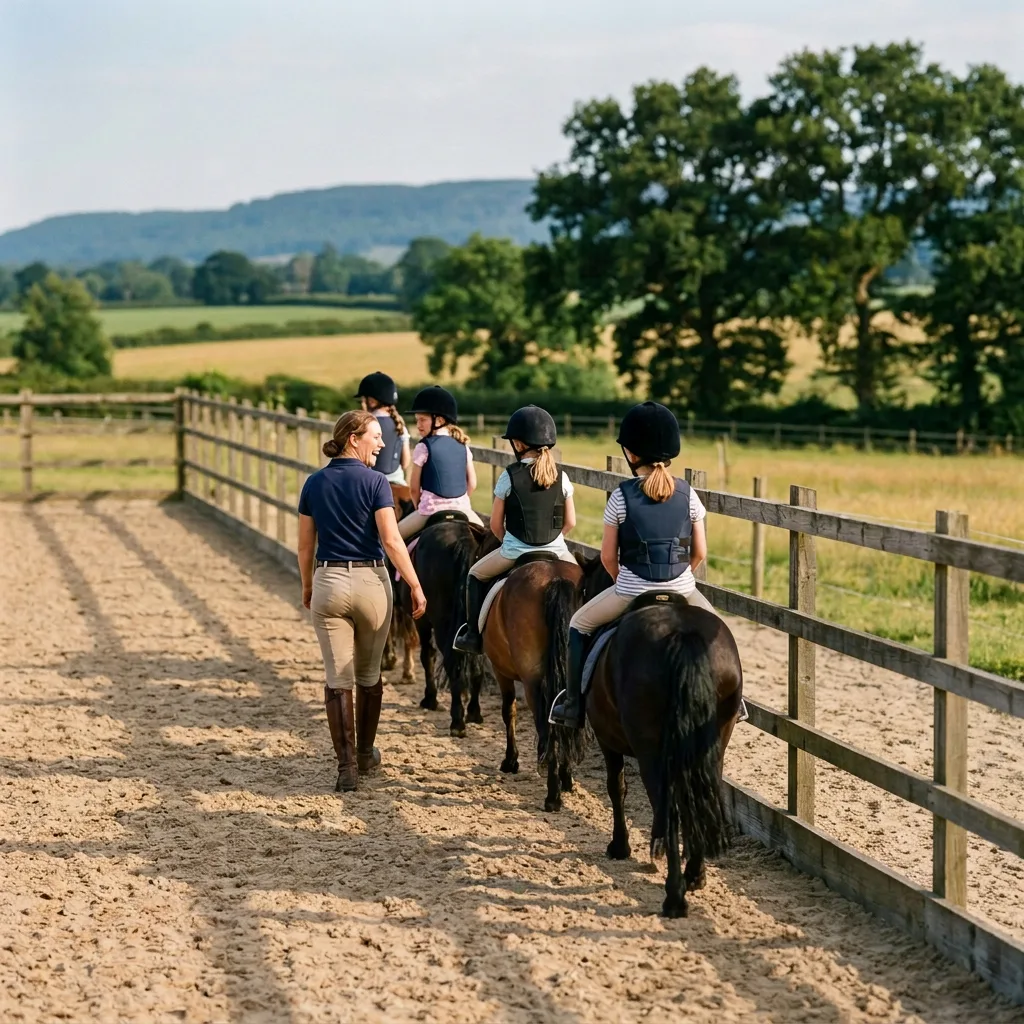 Cours de poney à Orliénas, Rhône